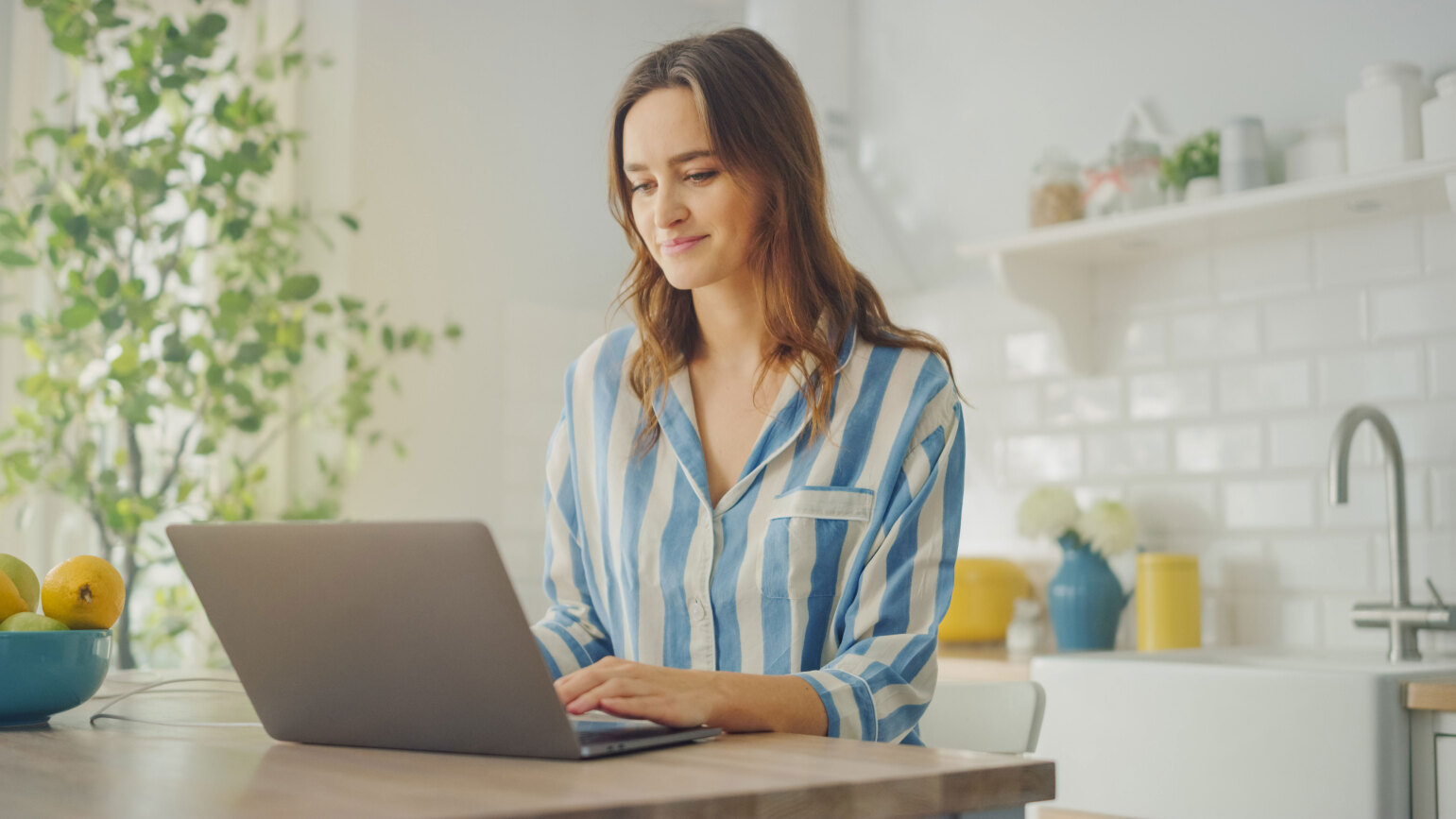 person on a laptop