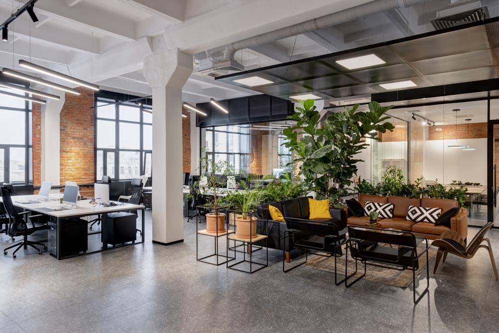 A modern coworking space